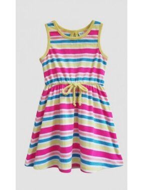 WONDERKIDS Striped Bow Back Tank Dress Girls Size 12 months